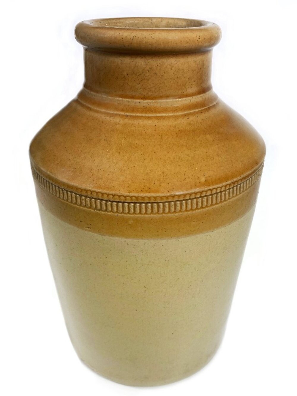 ANTIQUE George Skey Wilnecote Works Victorian Stoneware 10" Storage Jar Crock